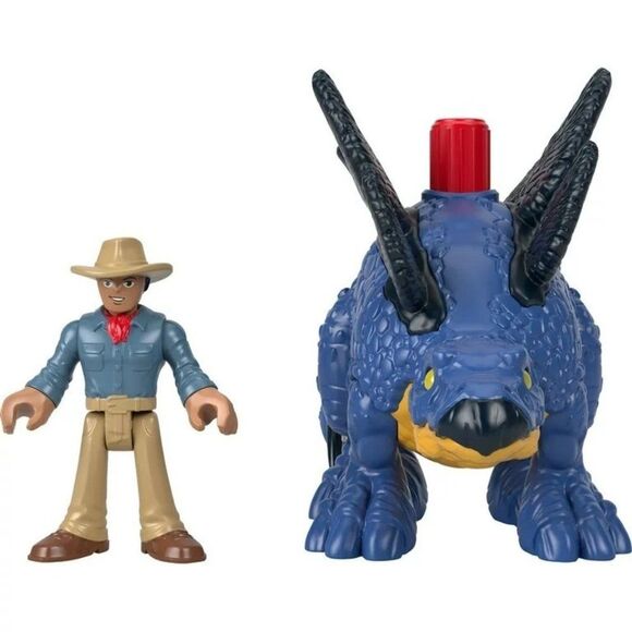 Imaginext Jurassic World Dominion Stegosaurus Dinosaur & Dr. Grant Poseable Gift - Picture 4 of 5